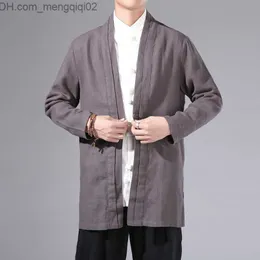 Herrenjacken Herren Kimono Strickjacke Chinesische Kleidung im chinesischen Stil Casual Windproof Jugendjacke Herren Harajuku Jacke Kung Fu Jacke 3xl Z230816