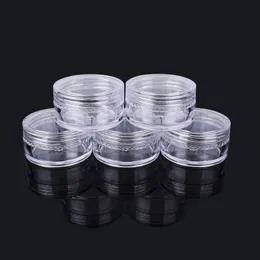 10 Gram Bottles 035 oz Plastic Pot Jars Clear Round Acrylic Container for Travel, Cosmetic, Makeup, Bead, Sample, Lip Balm, Candy, Her Verw