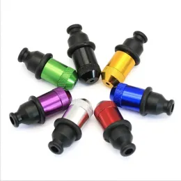 Outros acessórios para fumantes Mini Round Round Rubber Robifier Snuff Bottle Metal Pipe Fittings LL