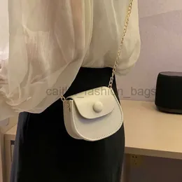 Cross Body Lipstick Bag Spring/Summer Girls Mini Saddle Bag Women's New 2023 Korean mångsidig kedja liten väska en axel crossbody väska caitlin_fashion_bags