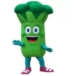 Mascotte di broccoli Costume di alta qualità Cartoon di cartone animato Peluga di peluche Caratteri del tema di compleanno per adulti Festa di compleanno Outfit Outfit Outfit Outfit Outfit