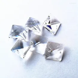 Kronleuchter Kristall Top Qualität 500pcs/Los 14mm Clear Square Perlen Vorhangteile Diy Girland Strand Home Dekoration