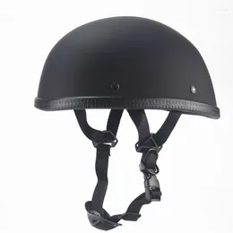 Motorcycle Helmets Half Helmet Chopper Biker Pilot Vintage Open Face Moto Motocicleta Capacete Casco Casque Black