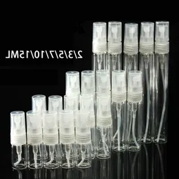 2/3/5/7/10/15ML Mini Clear Glass Refillable Perfume Pump Spray Bottle Atomizer Empty Cosmetic Sample Gift Container Pjllk