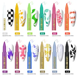 NICENEEDED 3er Set Nail Art Liner Pinsel – Für Präzise Linien & Details Auf Nägeln (Gelb, Lila, Blau)