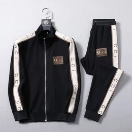 Mens Sportswear Designer Sportswear Cardigan Zipper Coat Mens Side Side Rainbow Pants Sweatshirt sports size size m-3xl