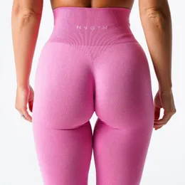 Leggings femminili nvgtn ricami nv leggings senza cuciture da donna ALLENDAGGIO DEGLI PASSAGGI PANTANI MORDI STAMPI STALLI STRASSI