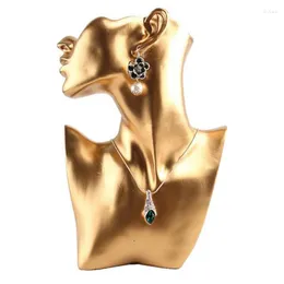 Smyckespåsar Fashion Earring Halsband Display Stand Creative Jewelery StandProps tjänar bricka