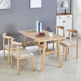 Modern minimalism kommersiella möbler matbord och stolkombination