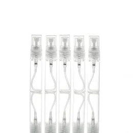 Garrafa de perfume de vidro plástico de 5 ml, garrafa de spray reabilável vazio, atomizador de parfume pequeno, amostra de perfume jrcpt