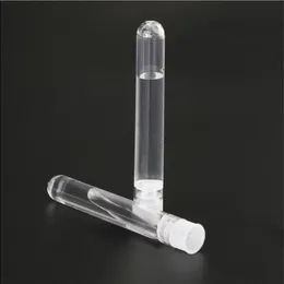 20ML 16x150mm clear plastic test tube with Push caps for scientific experiments, party, decorate the house, candy storage Mqedp