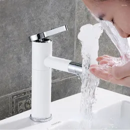 Rubinetti del lavandino da bagno in lega di rame freddo antico e miscelato tazzetto rubinetto nero bianco riorganizza