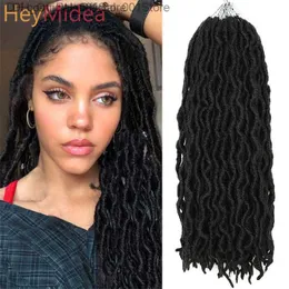 Wavy Gypsy Locs Ombre crochet hair 12-18 "Goddess Locs Faux Locs African synthetic woven hair Z230816