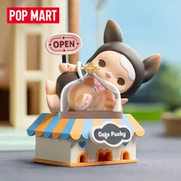 Blind Box Original Pop Mart Pucky Fairy Bunny Cafe Series модель Blind Toys Модель Стиль Стиль милый аниме -фигура Сюрприз 230814