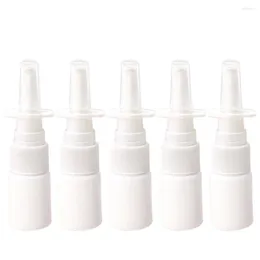 Caixas de armazenamento 10pcs 10 ml de spray refilável névoa de plástico nariz de pulverizador nasal