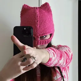 Beanieskull Caps Selina Kyle Maske Şapkaları Beanie Cosplay Cadılar Bayramı Partisi Kostümleri Dersler Kafatası Kapağı 230814