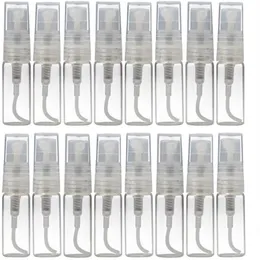 2ML Mini Clear Glass Pump Spray Bottle 2CC Refillable Perfume Empty Bottle Atomizer Sample Vial Pahll
