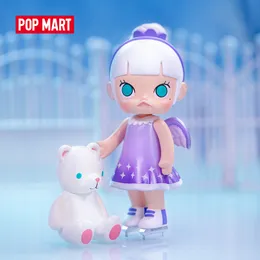 Blind Box Pop Mart Molly My Childhood Series Box 1PC12PC Söt Kawaii Doll Binary Action Fig. Birthday Present Kids Toy Mystery 230814