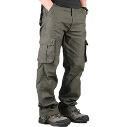 Calça masculina de alta qualidade cargo cargo calça -calça multifol êxito em geral ao ar livre calça longa calça de moletom track 230815