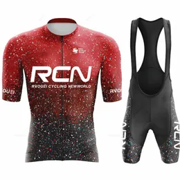 Jersey de ciclismo define a camisa de ciclismo de bicicleta de montanha de montanha de verão RCN Cycling Jersey Conjunto de roupas de bicicleta de manga curta respirável