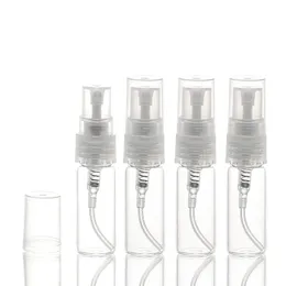 3 ml mini Clear Glass Pump Spray Bottle 3cc Refillerbar parfym Tom flaskatomizer Prov Vial BQLIW