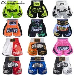 Spodenki na świeżym powietrzu Kickboxing Spodnie dla dorosłych dzieci Muay thai mężczyźni kobiety BJJ MMA Boks Pruki Przyjemność Fitness Sanda Free Combat Fight Wear 230814