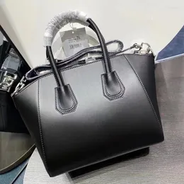 イブニングバッグ2023高級デザイナー本物の革の女性ハンドバッグ最高品質の財布ボルソスパラムジェレスファッションクロスボディショルダーバッグ