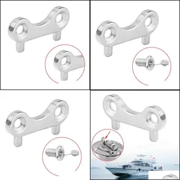 ATV -Teile Edelstahl Kraftstoffgas Wasserabfall Tank Deck Füllstoff Ersatzkappe Taste Ersetzen Sie Platte Werkzeug Marine Yacht Boat Accessoiresatv DH0C9