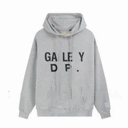 Luxury Hoodie Mens Hoodies Sweatshirts men Hoodie man Gallerys dept Painted Graffiti Letters Printed Loose black and white hoodie designer logo