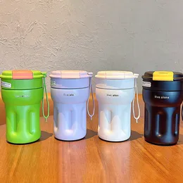 Tazze di aspirazione tazza portatile con tazze caffè thermos acqua esagono 230815