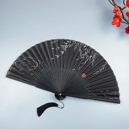 Figurine decorative Fan di seta cinese Vintage Portaggio pieghevole Hanfu Cheongsam Dance Collection Regali artigianato Decorazione per la casa