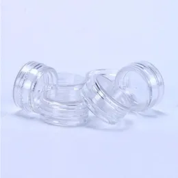 2 ml/2 Gramm Clear Plastic Container Jar Pot Clear Deckel 2 Gramm Größe für kosmetische Creme Lidschatten Nägel Pulver Schmuck E-Liquid HPFGu