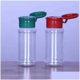 Verpackung von Flaschen Großhandel leere Plastikgewürzset für die Aufbewahrung von BBQ -Gewürz Salz Pfeffer Glitter Shakers 60 ml/2 1963 Y2 Drop Deliver Dh0bq