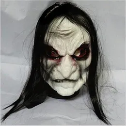 MASSIONI DEL PARTY HALLOWEEN Maschera zombi oggetti di scena Guida Guida Maschera realistica Masquerata Halloween Long Hailato Ghost Horror 230814