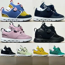 Kids Sneakers On Running Cloud Toddler Shoes Boys Girls Black White Tennis Trainers Designer Youth Kid Children Federer Shoe Green Yellow Pink Blue Size eur 26-35