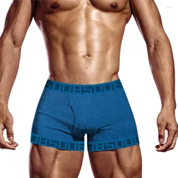 Majy 85BS Męskie majtki bawełniane żebrowane zabawne seksowne kolorowy kolor niski talia Traceless Buttock podnoszenie oddychania sportu bokserki