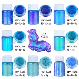 Glitter de unha 10g Jar Chameleon Chrome UNIF Art Pigmment Mirror Chameleon Pigmment Chrome Powder 230814