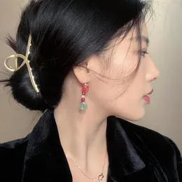 Dangle Earrings Anime Tian Guan Ci Fu Hua Cheng Xie Lian Retro Butthly Ears Clips Chinese Style Accessories Cosplay Jewelry for Girls