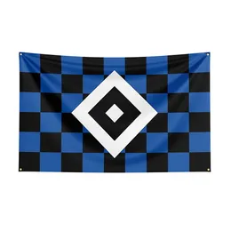 Banner Flags 3x5 Hamburger SV Flag Polyester Printed Racing Sport Banner -ft Flag Decor Flag Decorer Banner Flag Banner 230814