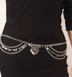 2019 حزام جسم الخصر سلسلة الموضة الفضية جولدن المرأة الإكسسوارات سحر سلسلة التجميع المجوهرات للنساء حزام الحاضر x0815