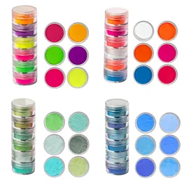 Tırnak parıltı neon pigment tozu floresan shinny krom toz diy jel cila manikür paillettler çiviler için sanat dekorasyonu 230814