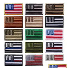Acessórios de pesca American Flag USA USA Alta qualidade Bordado tático Bordado Exército Citão