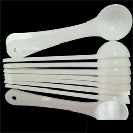 Spoons 1G Professional Plastic 1 Gram Scoops For Food Milk Washing Powder Medcine White Measuring 382 R2 Drop Delivery Home Garden K Dhady