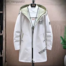 Mens Jackets Mens Wool Coat Solid Color Single Breasted Lapel Long
