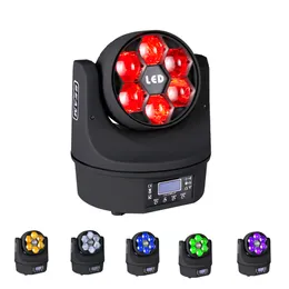 6x15W RGBW 4IN1 LED 미니 꿀벌 눈 LED 움직이는 헤드 라이트 빔 세척 효과 DJ Bar Light Stage Light