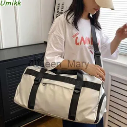 Duffel Çantalar Moda Oxford Seyahat Spor Çantası Büyük Kapasiteli Unisex Egzersiz Tas Kuru Islak Depolama Cep Ayakkabı Fitness Hafta Sonu Bagaj Tote J230815