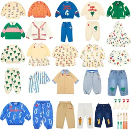 Clothing Sets Bebe Brand 2023 Spring Korean Kid Boys Sweatshirt Children Cotton Printed Casual Hoodies Pullover Clothes Girl Dress 230814