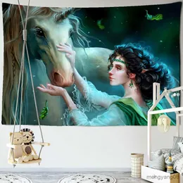Tapisseries Tapestry Wall Hanging Hippie Children's Room Girls Dormitory Home Decor R230815