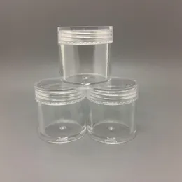 Vaso vuoto per crema di plastica rotonda da 10 G ML Contenitore cosmetico Vaso per campioni Vetrina per esposizione Imballaggio cosmetico Mini bottiglia di plastica da 10 ML Kpeex