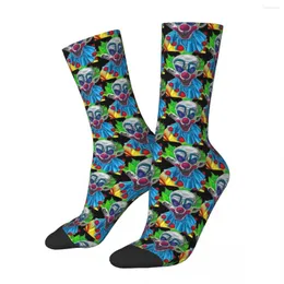 Herrstrumpor mördare klowns från yttre rymd1 unisex vinter vandring lycklig gatastil galen sock